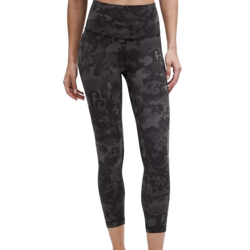 Lululemon Align High Rise Black Dark Camouflage Women's Leggings Size 4